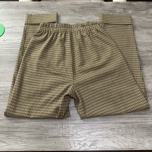 Madewell huston pull on tapered pants in zander gingham plaid - Picture 4 of 6